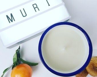 Fig and Bergamot Candle, Candle Mug, Soy Candle, Fig Candle, Scented Candles, Camping Mug Candle, Hygge, MURI candle, 8oz