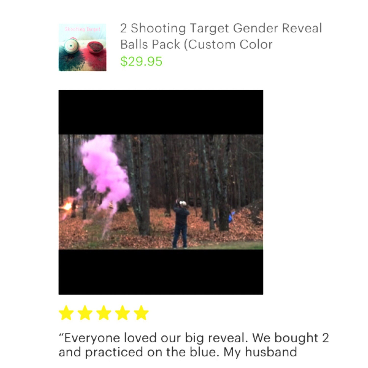 SHOOTING TARGET Gender Reveal Balls 4 Gender Reveal Shooting Target