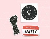 Feminist stickers | Etsy