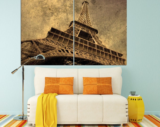 Large Eiffel Tower decoration wall art, Eiffel Tower Paris photography home decor, Eiffel Tower print on canvas, Paris wall decor