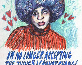 Angela Davis (5"x7" print)