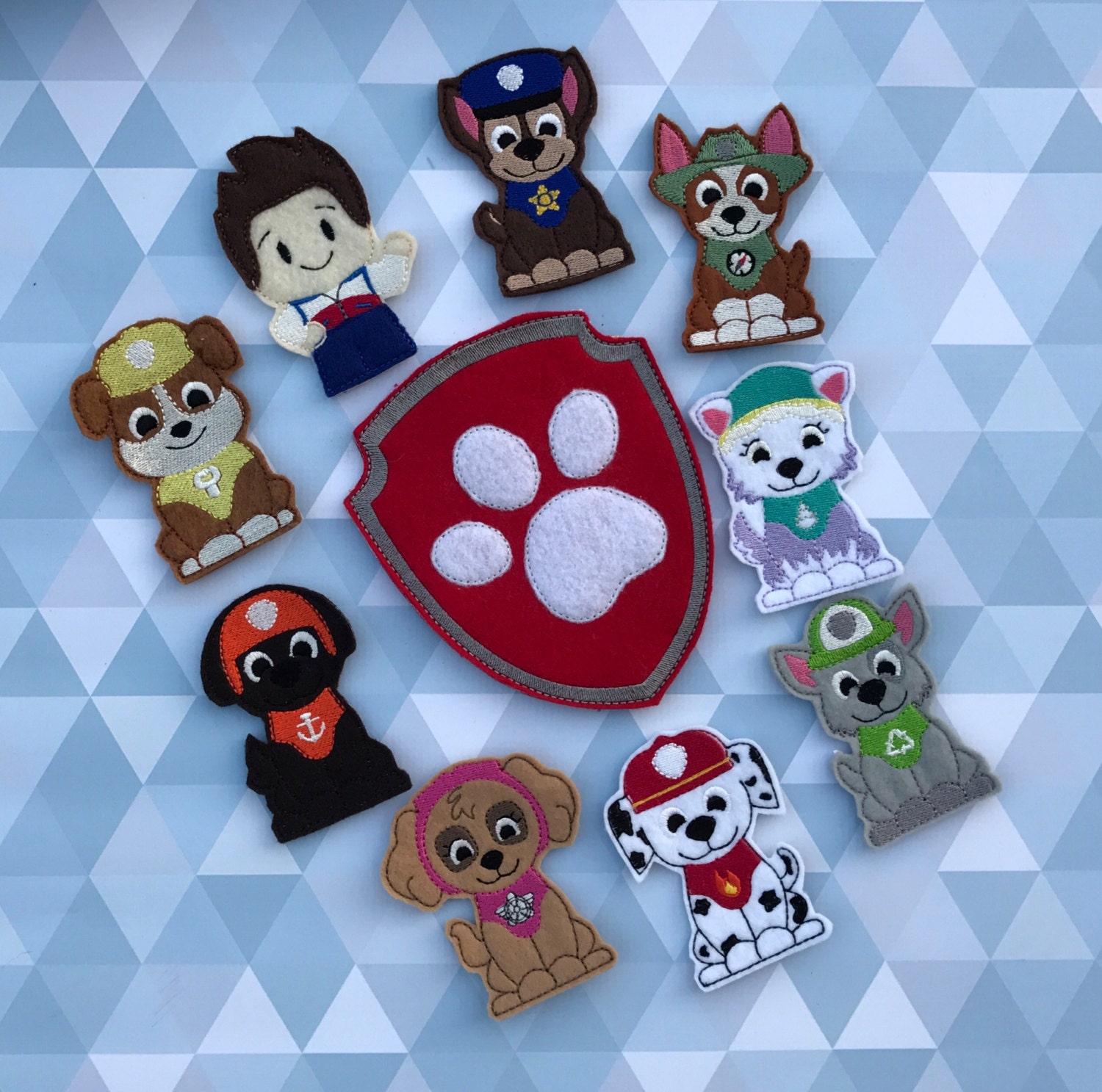 Paw patrol finger puppets Individual Set interactive play