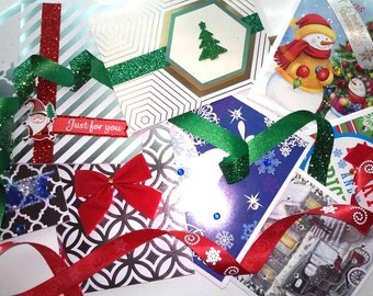 10 Assorted Christmas Cards with recovery messages on the inside!
