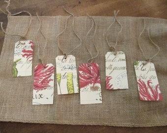 French Cottage Botanical Gift Tags