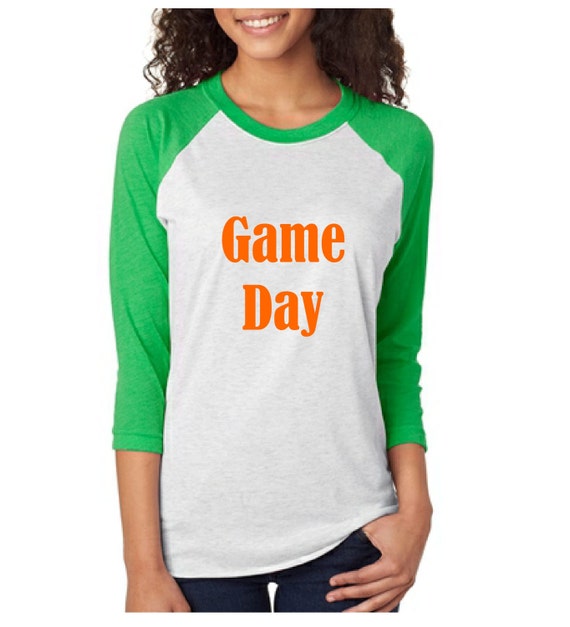 Game Day Raglan Tee Raglan TShirt TShirt Raglan Shirt