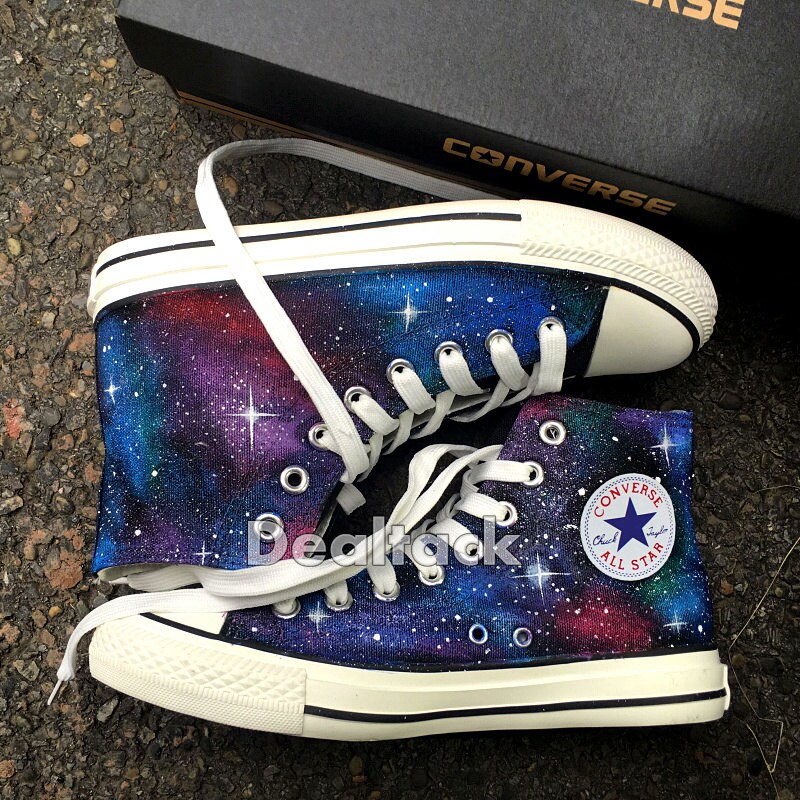 Custom Sneakers Galaxy Sneakers Customized Converse Galaxy