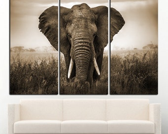 Elephant wall art | Etsy