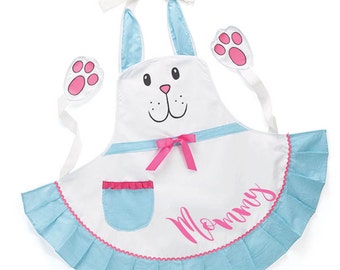 Easter bunny apron | Etsy