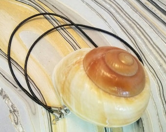Ursula's Sea Shell Necklace mermaid necklace, Ariel necklace, Sea Shell Necklace on a Leather Chord Cosplay Jewelry