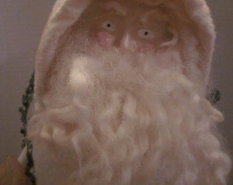 Beautiful Cotton Batting, Handmade Olde World St. Nick