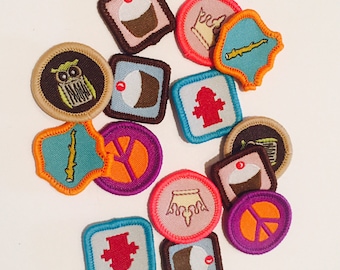 sew-on patch, embroidered applique