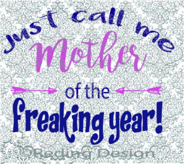 Download Mother of the Year SVG Digital Cut File from RedingDesign on Etsy Studio