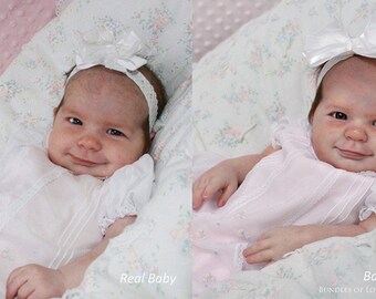 PORTRAIT REBORN BABY ~ lifelike replica of a real baby ~ made to order from your photos ~ 6 month layaway