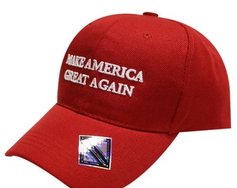 Capsule Design Trump Slogan Make America Great Again Velcro Cap Red