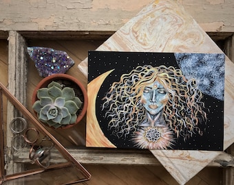 Moon Goddess Postcard
