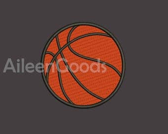 Basketball Embroidery design 7 Size INSTANT download machine embroidery
