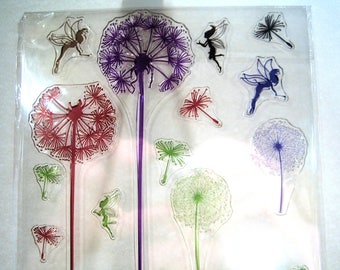 Dandelion, Fairy Clear Stamp Set Fairies Pixie