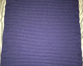Soft Navy Traditional Ribbed Baby Blanket