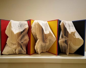 Hunger Games Mockingjay Trilogy - Folded Book Art