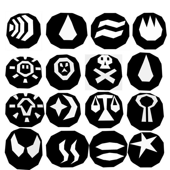 Runescape Rune Decals 5in Set of Two