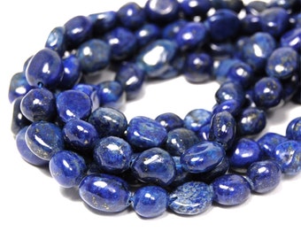 Two 15.5" strands Lapis Lazuli Nugget Beads