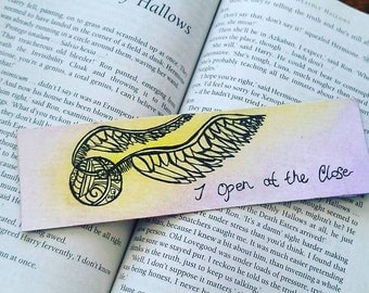 Harry Potter bookmark Golden Snitch