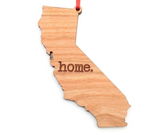 California home. Christmas Ornament - CA California State Ornament - Home Christmas Ornament