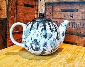 Unique teapot, bug tea kettle, gothic tea-pot, unique tea pot, 4 cup teapot, large teapot, birthday gift, weird and wonderful ceramics