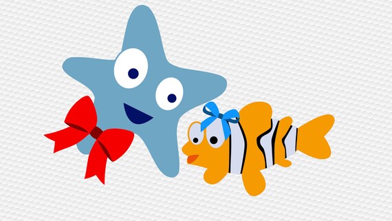 Download Nemo starfish SVG Clipart Cut Files Silhouette Cameo Svg for