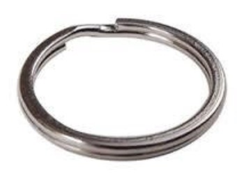 Dark silver Keyring 2.5 cm (8 pieces)