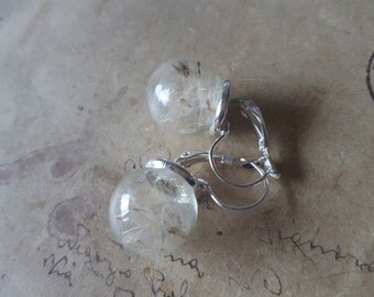 Dandelion Flower Earrings with Klappbrisuren