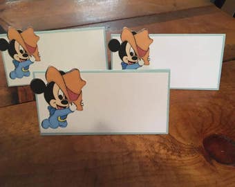 Mickey Mouse Place Cards Mickey Mouse wedding Wedding Place