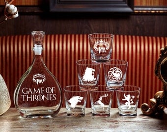 Game ot Thrones Gift for men Wedding gift Fathers gift Christmas gift House Stark House Targaryen Gift Whiskey gift Game ot Thrones gift