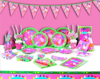 Peppa pig complete Birthday Party Supplies Set tableware