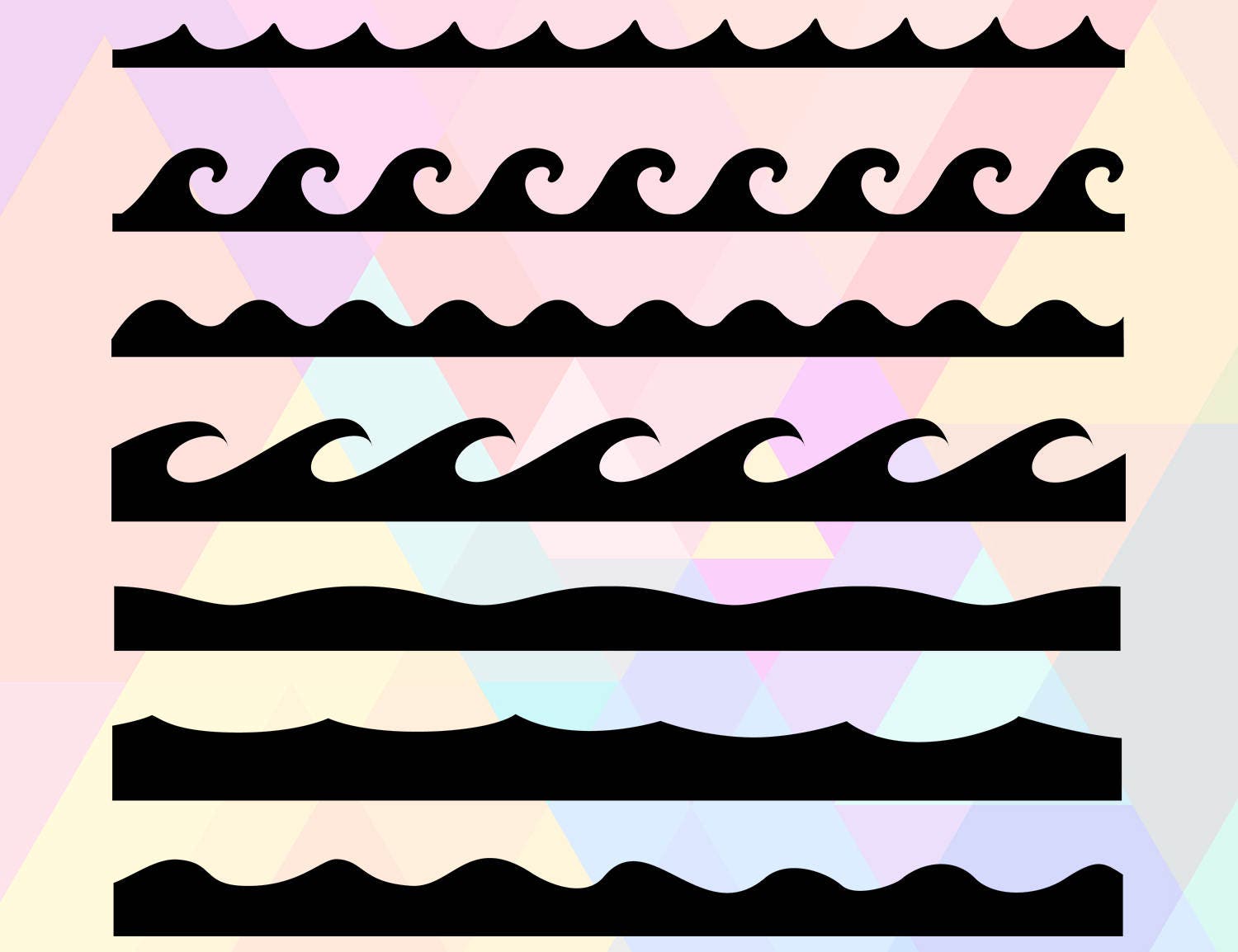 Waves Clipart Files Waves Svg File Wave Png Wave Cricut