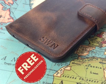 iPhone 6 Case Personalised iPhone 6 Leather iPhone 6 Wallet Case Leather iPhone 6 Case Wife Gift 3rd Anniversary Gift for Men