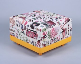 FeierbachCube stool 70s seat cube zip