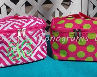Monogrammed Makeup Bag, Monogrammed Cosmetic Bag, Personalized Cosmetic Bag, Personalized Makeup Bag, Monogrammed Accessory Bag