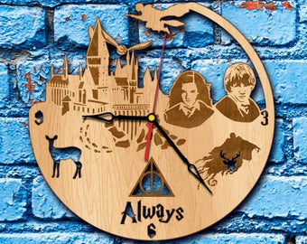 Harry Potter home decor Clock harry potter quidditch harry potter room decor hermione granger golden snitch harry potter name office