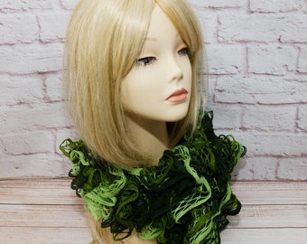 scarf knit scarf scarves womens scarves mint green scarf spring scarf green scarf womens scarf boa scarf boa fashion scarf ruffle scarf