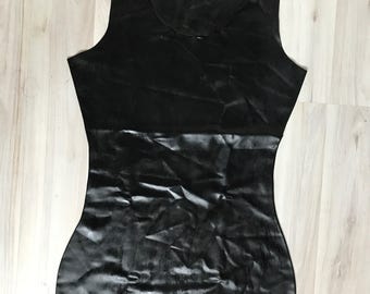 Latex Mini Dress Sexually Beautifully Black