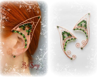 Enchanted Forest Wire Fairy Elf ear cuffs