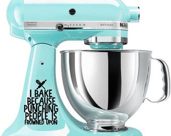 kitchenaid mixer decal-vinyl decal