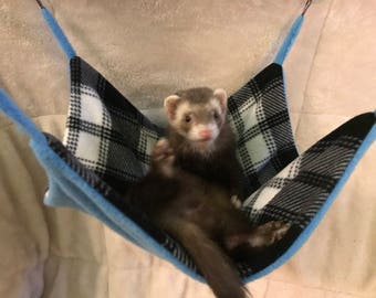 Plaid Ferret Hammock / Rat Hammock