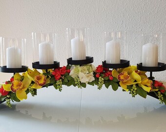 Candlesticks, candle holders, gift, flower candle holder