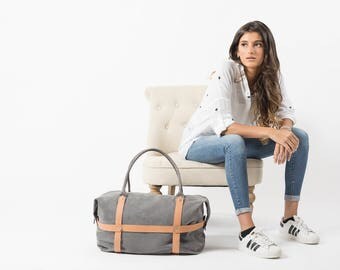 Leather weekend bag, leather duffel, duffle bag womens, weekender bag, weekend leather bag, weekender duffel bag, womens duffel bag