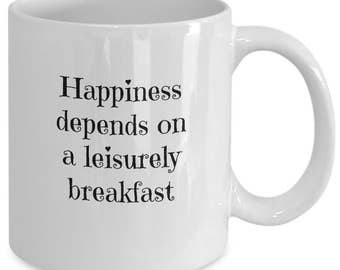Choose happiness. Happiness depends on a leisurely breakfast. Double happiness. Choose happiness. Happiness is homemade.