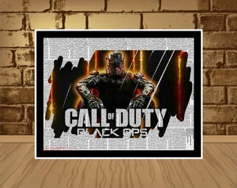 Call of duty black ops Poster wall print,Call of duty print,Call of duty print,game poster,game print,art,art poster,call of duty birthday