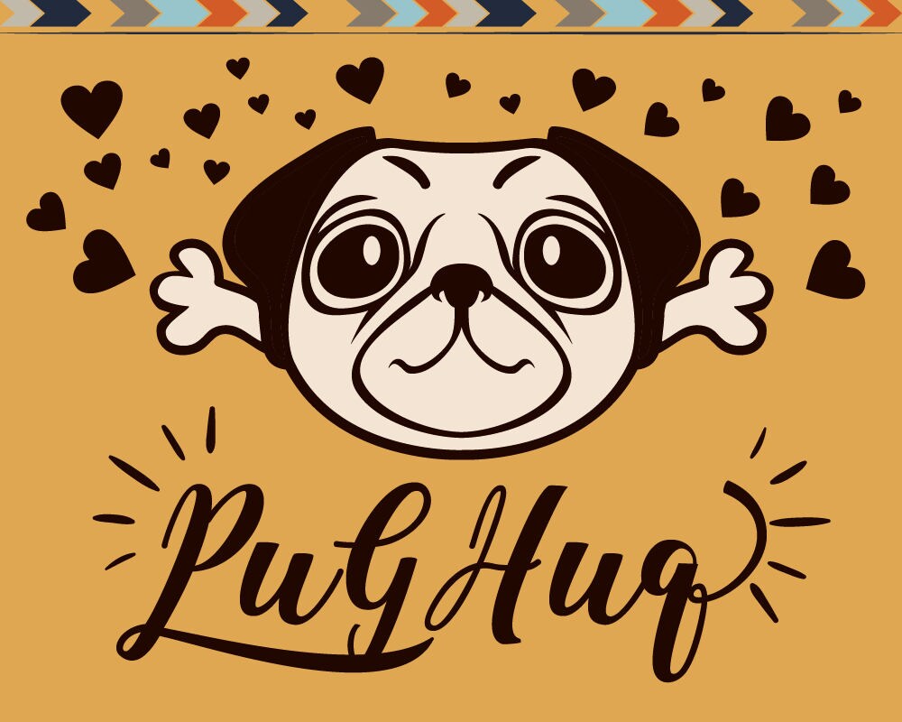 Download Pug Hug Svg Dog Quote Designs Svg Cuttable Dog Pug Svg ...