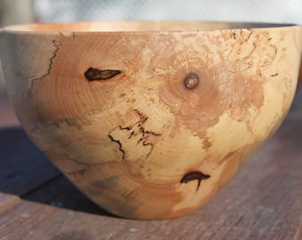 Handmade Spalted Maple Bowl